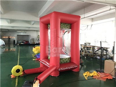 Inflatable Catch Money Machine Booth Game